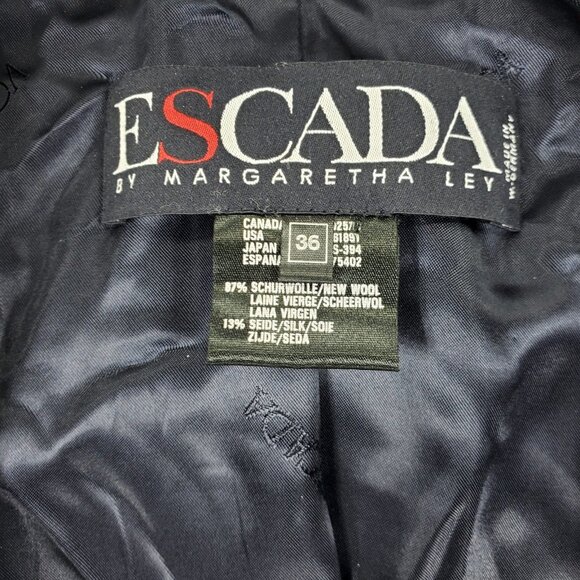 Escada Brown Paisley Blazer - Picture 3 of 9